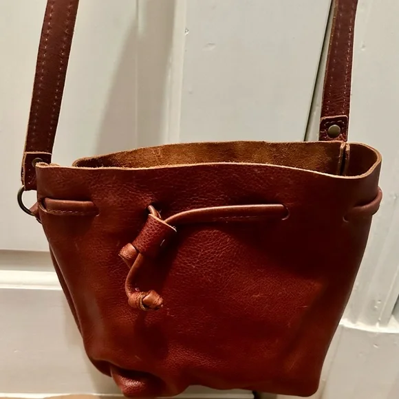Portland Leather Brown Crossbody Bag - Picture 2 of 3